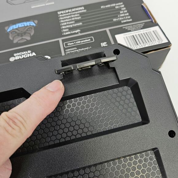 Bugha LED Gaming Keyboard Black NEW Open BOX - Picture 3 of 8